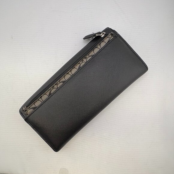 Coach Slim Envelope Wallet With Removable Signature Pouch 2-in-1 Black - Picture 4 of 7